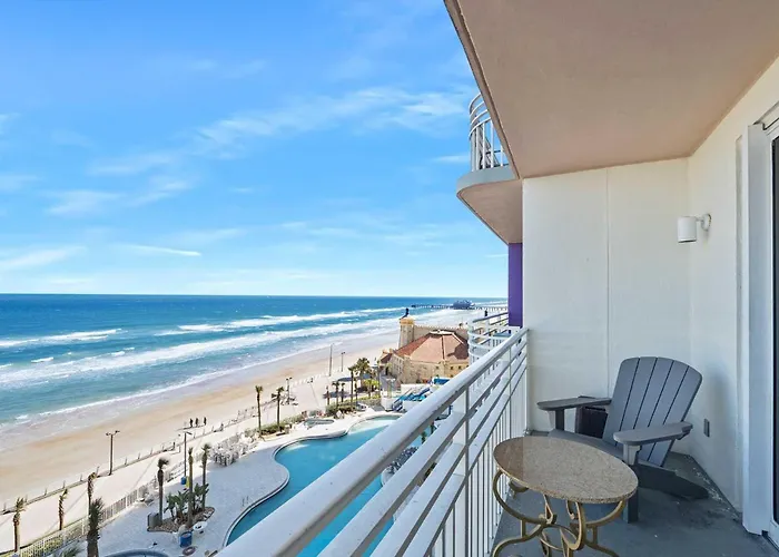 Luxury 8Th Floor 2 Bedroom Condo Direct Oceanfront Wyndham Ocean Walk Resort Daytona Beach | 801